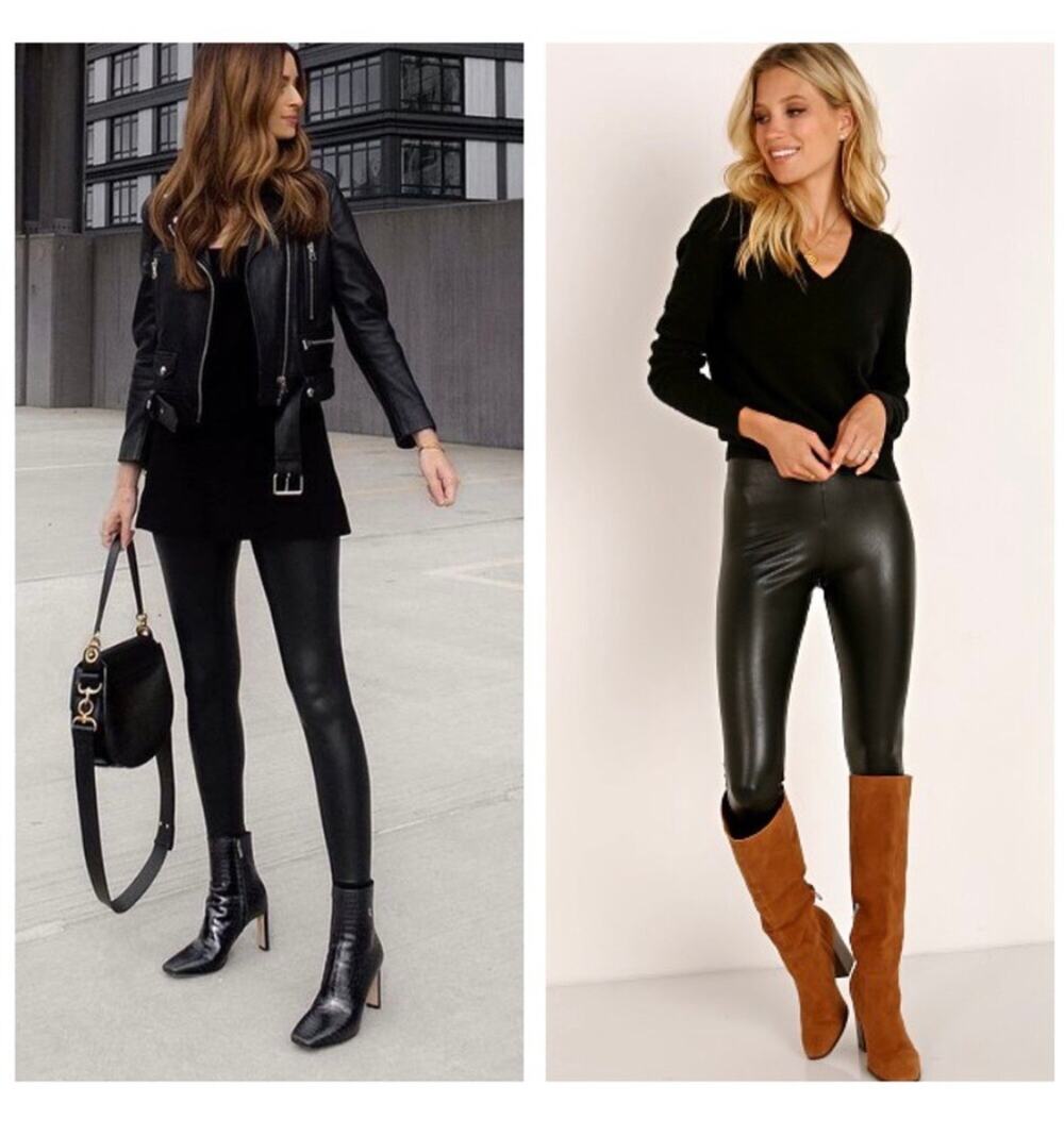 Commando Perfect Control Faux Leather Legging Black Size Medium Minimalist